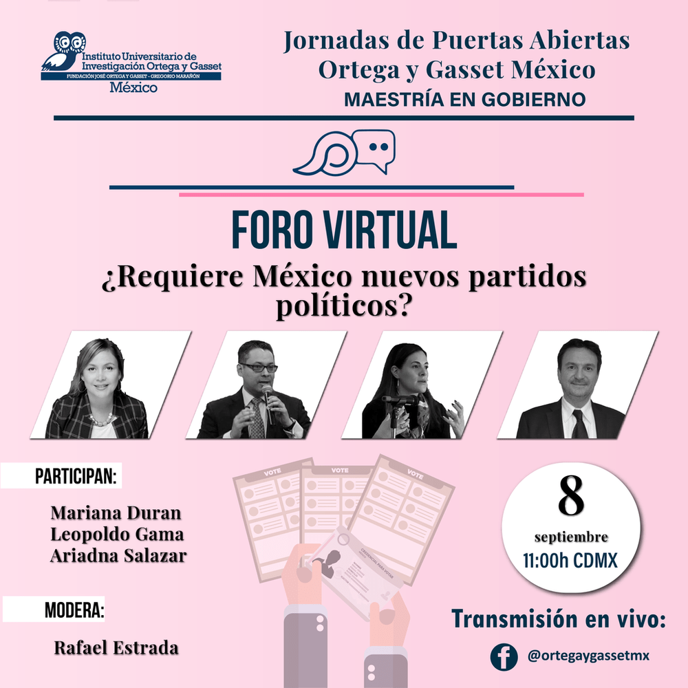 Jornada De Puertas Abiertas Foro Requiere Mexico Nuevos Part, Instituto Ortega y Gasset México
